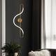 TEmkin Indoor Wall Light, LED Sconces Curve Design Glass Tube, Warm Light Snake Wall Lamp for Bedroom Corridor Living Room