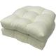 AALLYN Garden Wicker Chair Cushion - 19" X 19", Waterproof Outdoor Seat Cushion Set of 2, Fade Resistant Patio Wicker Seat Cushions for Patio Furniture(Color:White)