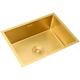 Undermount Gold Bar Sink, Small Bar Prep Sink With Strainer & Sewer Pipe, Mini Kitchen Bar Sink, Square RV Utility Sink, Outdoor Wet Bar Sink, Stainless Steel Single Bowl Sink (Size : 55x40x21cm)