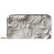 YZUOUZY Minimalist Wallet for Men,Wallet Women,Leather Wallet,White Plant Floral Pattern,Card Wallet