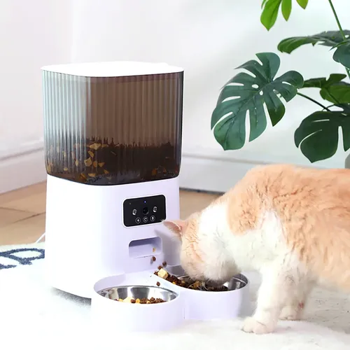 5l automatischer Katzenfutter automat intelligenter Hundefutter spender Einzels ch üssel Doppels