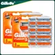 Gillette-Lames de rasoir KT5 pour hommes 5 couches sécurité remplacement de la tête de rasage