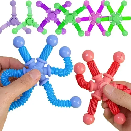 1 stücke zappeln Spinner Spielzeug Kinder Pop Tube sensorische Spielzeuge Saugnapf Spiele Kunststoff