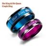 Mode Paar läutet ihren König seine Königin Aussage Ring romantische Edelstahl Krone Ring Jubiläum