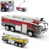 1: 32 lega auto aeroporto camion dei pompieri modello ingegneria auto suono e luce giocattolo