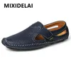 Mode Männer Schuhe Casual Marke Slip-On Sommer Designer Loafer Männer Mokassins Mit Löchern Atmungsaktive Männer Fahren Schuhe Größe 38-47
