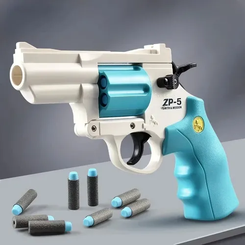 Manuelle zp5 Revolver Pistole Soft Dart Bullet Launcher Spielzeug pistole Waffe Outdoor-Spiel