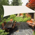 Voile d'ombrage anti-UV imperméable 2x2m carré et rectangulaire pour piscine auvent de camping
