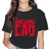 T-shirt col rond en coton pur Streetwear Harajuku The Walking Dead Rick Glenn Daryl fille