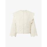 Earl Floral-embroidered Quilted Cotton Jacket - White - Nué Notes Jackets