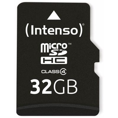 MicroSDHC Card, 32 gb, class 4, - Intenso Image
