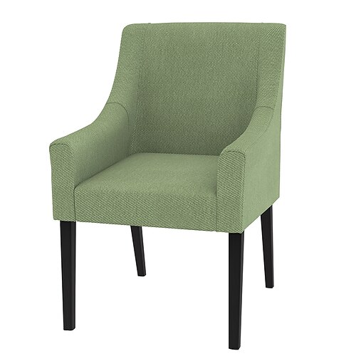 100% Baumwolle Stuhlbezug mit Armlehnen Einfarbig Gesteppt Image