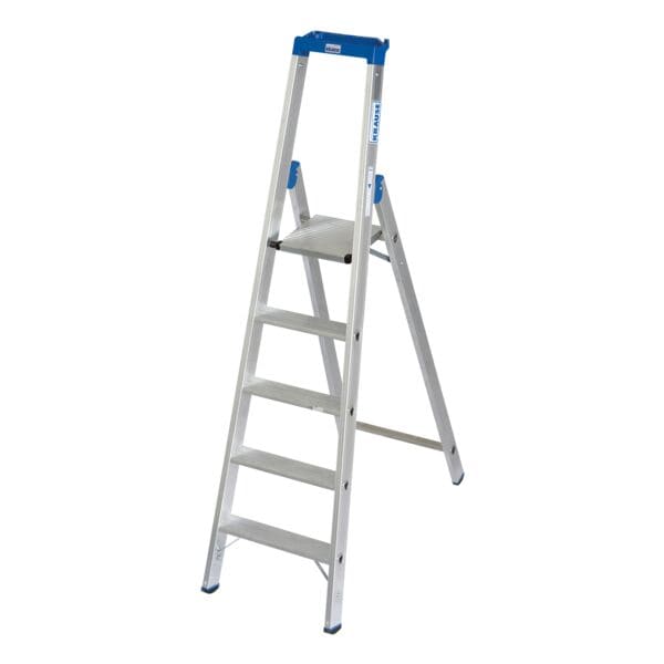 Krause Stehleiter »STABILO« 5 Stufen silber, 200 cm Image
