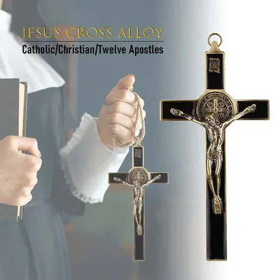 Church Relics Figurines Crucifix Jesus Christ On The Stand Cross Wall Crucifix Antique Home Chapel