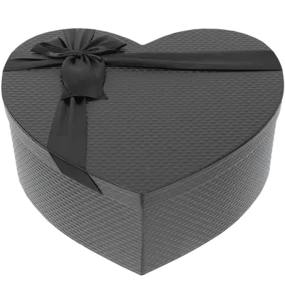 Heart Shaped Gift Boxes Black Packaging Heart Flower Box Arrangements Wedding Favors Party Gifts