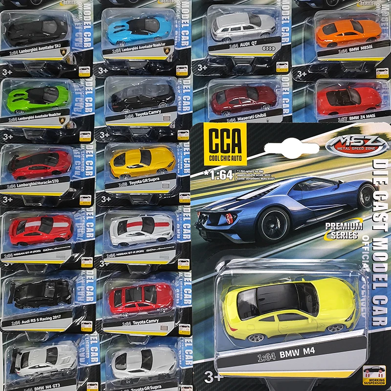 CCA 1:64 BMW M4 Z4 M850I M4 GT3 Exquisite hanging model classic car static car model alloy die-casting car model collection gift