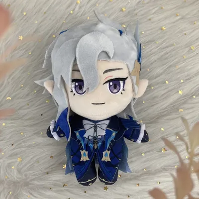 20cm Anime Neuvillette Cosplay Plush Doll Toy Character Cute Soft Stuffed Pillow Christmas Halloween