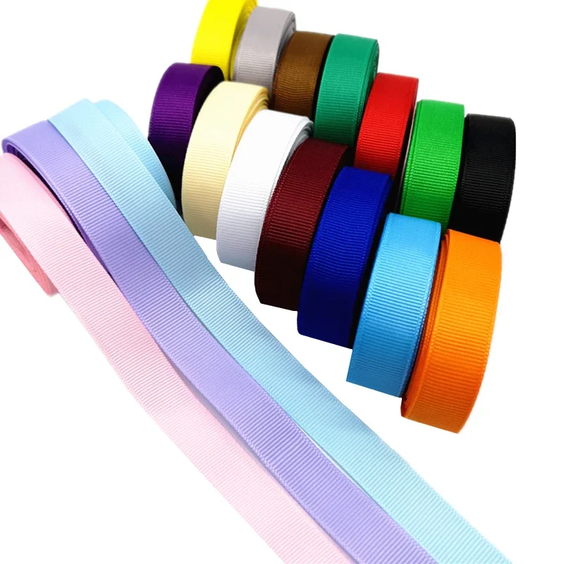 5 yards Grosgrain Ribbon 6 10 15 20 25 40 50 mm for Gift Wrapping Hair Bows DIY Wedding Party Christmas Decoration