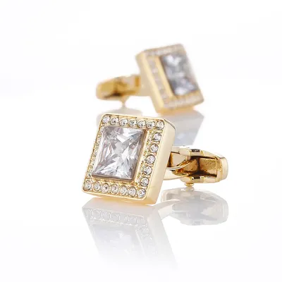 Mens Jewelry Luxury French Shirt Cufflinks For Wedding Gift Crystal Cuff Buttons High Quality