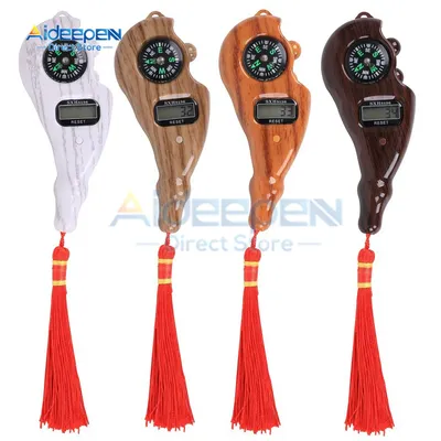 1Pcs Digital Electronic Rosary Tally Counter With Compass Tassel Led Light Finger Game Toy Manual Reset Decompress Relax Tool