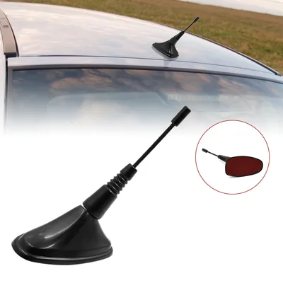 X Autohaux Black Universal Self Adhesive Base Decorative Antenna Aerial for SUV Car Accessories