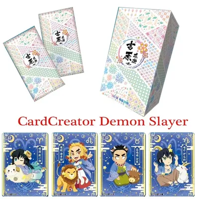 New CardCreator Demon Slayer Card Flash Ssp Card Kamado Tanjirou Nezuko Anime Peripheral Ur Rare