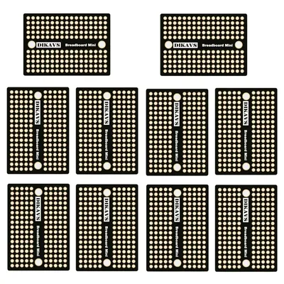 Solder-able 170 Points Breadboard Mini Prototype Pcb Board for Arduino DIY Project (Pack of 10)