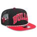 Men s New Era Black/Red Chicago Bulls Throwback Team Arch Golfer Snapback Hat - OSFA