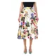 Dolce & Gabbana, Skirts, female, Multicolor, XS, Giardino Print Midi Skirt