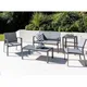 Pacific Lifestyle 4 Seater Outdoor Furniture Set In Grey
