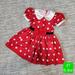 Disney Dresses | Disney Minnie Mouse Girl's Play Dress Costume Size 3t | Color: Red/White | Size: 3tg