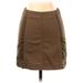 Free People Casual Skirt: Brown Solid Bottoms - Women's Size 2