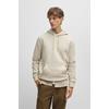 Kapuzensweatshirt BOSS ORANGE "Wetalk", Herren, Gr. XXXL, beige (271_light_beige), Sweatware, Obermaterial: 100% Baumwolle, unifarben, casual, regular fit hüftlang, hoch geschlossener Ausschnitt, Langarm weit Bündchen, Sweatshirts, mit gesticktem...