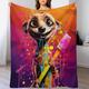 Meerkat Throw Blanket Kids Boys Girls Blankets Printed Throw Fluffy Soft Cozy Plush Blanket for Couch Bed Sofa （180×200cm）