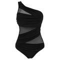 JEAMIS Swimsuits for Women Plus Size Swimsuits Women Swimwear For Women Meshblack Red Blue Push Up Padded Bathing Suits-black-xxl