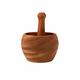 ISCBAFYX Wooden Multi-purpose Mortar and Pestle Set - Manual Garlic Grinder for Grinding and Crushing Spices and Nuts - Large Size