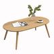 Dining Table Solid wood coffee table, living room small apartment H45CM Japanese style sofa side table, oval bedroom leisure table/study table