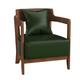 KITCISSL Accent Arm Chair Bedroom Home Office Desk Chairs Accent Chairs for Living Room, Leisure Chairs Cafe Dessert Store Book Bar Reception Negotiation Bar Wood Sofa Chairs (Color : Green)