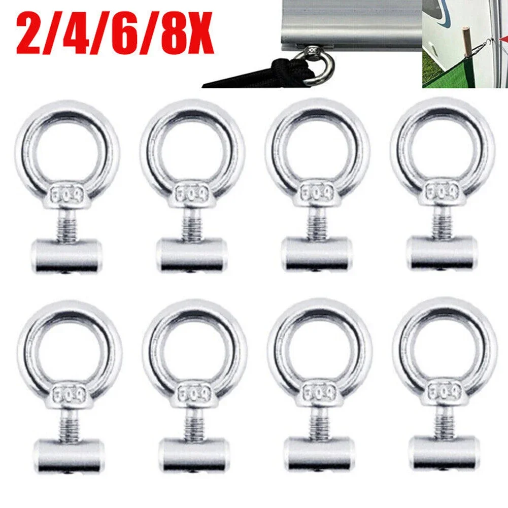 2/4/6/8 Pcs Edelstahl Markise Schiene Stopper 6mm Stoppt Wohnmobil Campervan Caravan Markise Schiene/plane Stopper Image
