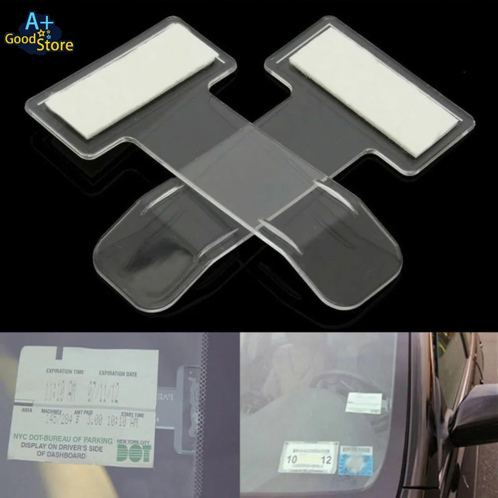 Supporto per permesso di parcheggio per Auto per disabili fermaglio per biglietti supporto per biglietto di fissaggio automatico supporto per Auto Styling per parabrezza per Auto uso domestico