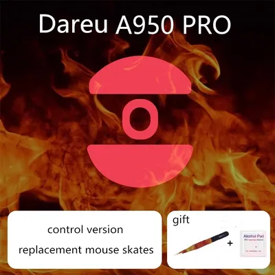 1 Set Ultraglide Mouse Skates For Dareu A950 Pro Control Speed Mouse Feet ICE Version Mice Glides