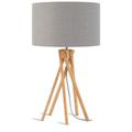 Lampe de Table textile gris Ø32cm