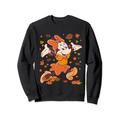 Disney Minnie Mouse Strolling Through Autumn Leaves Fall Sweatshirt