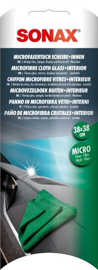 SONAX MicrofaserTücher Scheibe+Innen 04984410 Reinigungstücher 2x Image