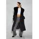 MissPap Womens Premium Faux Fur Collar Trim Wool Look Coat - Black - Size 10 UK