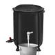 1pcs Rain Barrels - 200l Portable Water Harvesting Barrel | Rain Container with Filter Spigot Overflow Kit, Weather Proof Rainwater Collection Container for Watering Car Washing Gardening, Black