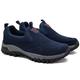 Outdoor Trainers Men Comfortable Loafers Suede Upper Mens Slip on Trainers Loafers Casual Breathable Slip-on Lightweight Comfortable Tennis Mesh Shoes,Blue,39/245mm