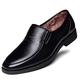 MOEIDO Men's Lace-Ups Leather Men's Shoes Square Toe Business Men's Shoes, Casual Shoes Soft and Comfortable Men's Single Shoes (Color : Black Fleece, Size : 6.5 UK)