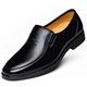 MOEIDO Men's Lace-Ups Leather Men's Shoes Square Toe Business Men's Shoes, Casual Shoes Soft and Comfortable Men's Single Shoes (Color : Schwarz, Size : 11.5 UK)