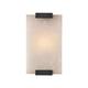 YDYORHHL Wall Lamp Linear Decoration Marble White Glass Wall Sconce Long Bar Indoor Natural Stone Gold Wall Light Black Bathroom Vanity Light Fixture for Bedroom Living Room (Color : Dark-27cm)